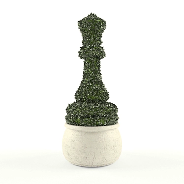 Chessboard Topiary 3D model image 1 