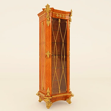 Classic Style Dish Cupboard 3D model image 1 