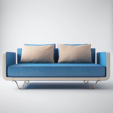 Eleganza 200: Stylish 3-Seater Sofa 3D model image 1 