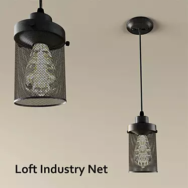 Loft Mesh Pendant Light 3D model image 1 