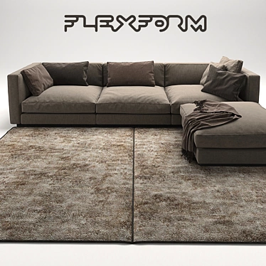 Flexform Pleasure: Endless Comfort & Style 3D model image 1 