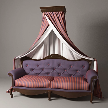 Canopied Classic Sofa 3D model image 1 