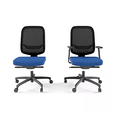 Sleek ErgoOffice Chair 3D model image 1 