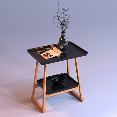 Elegant Maxalto Recipio Table 3D model image 1 
