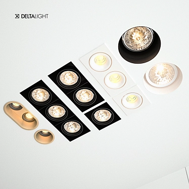 Delta Light Downlights: Versatile Lighting Solution 3D model image 1 