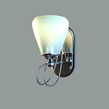 Quoizel Denmark Wall Sconce - Imperial Silver 3D model image 1 