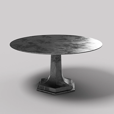 Geometric Metal Coffee Table 3D model image 1 