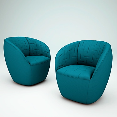 Expressive Elegance: Ditre Armchair 3D model image 1 