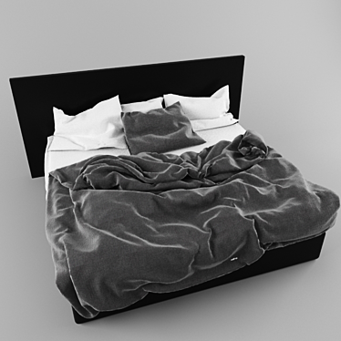 Luxury Bedclothes Set, 2000x2000 3D model image 1 