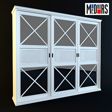 Mirrored Wardrobe Mr Doors: 3050x600x2620 3D model image 1 