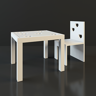 Elegant Contoured Chair by Cyrus 3D model image 1 