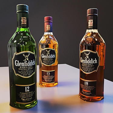 Glenfiddich Scotch Whisky Collection 3D model image 1 