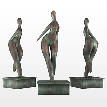Primitive Dance Sculpture 3D model image 1 