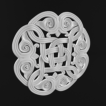 Byzantine Façade Trim 3D model image 1 