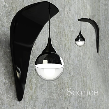 Modern Wall Sconce 3D model image 1 