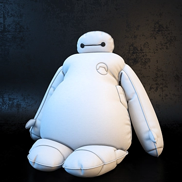 Beymax: Heroic Robot Plush 3D model image 1 