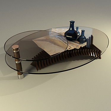 Versatile Wooden Table 3D model image 1 