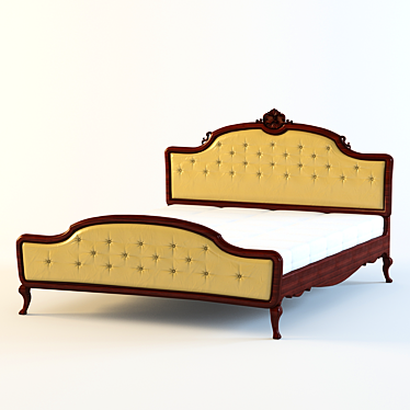 Classic Style Bed 3D model image 1 