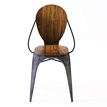 Elegant Bastille Chair - Timeless Beauty 3D model image 1 