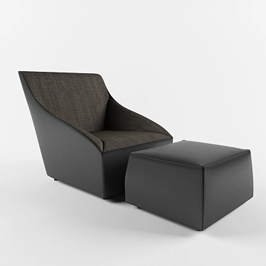 Luxury Comfort: Doda Armchair 3D model image 1 