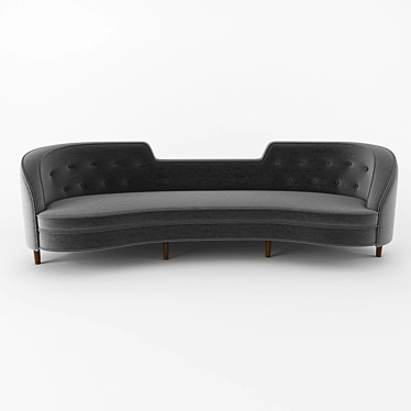Vintage Oasis Sofa: Edward Wormley Design 3D model image 1 