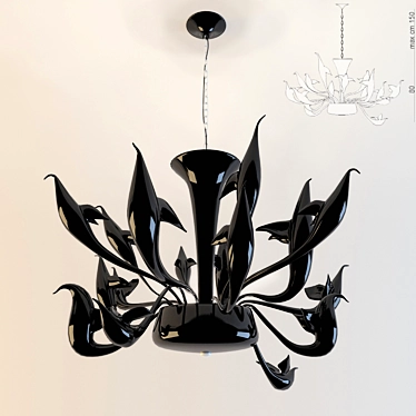 Muran Glass Chandelier: Visionnaire Limburg 3D model image 1 