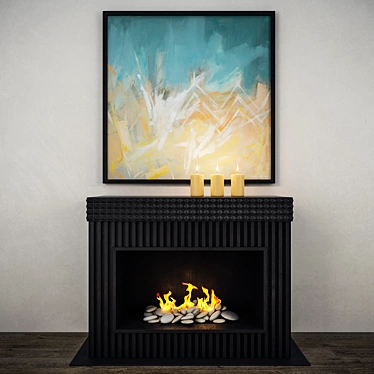 Vynarchyk Design Decorative Fireplace 3D model image 1 
