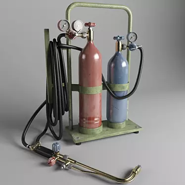 Autogen Gas Welding and Cutting Equipment 3D model image 1 