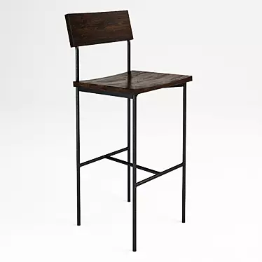 Elevate Your Space with Tibo Bar Stool 3D model image 1 