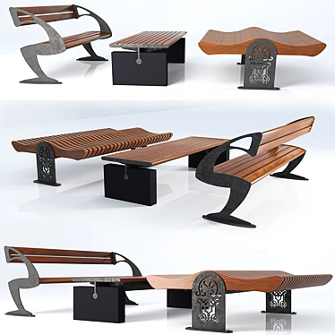 Versatile 3D Bench - Max Compatible 3D model image 1 