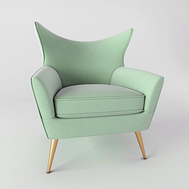 Maria Bruno NEO - Elegant Armchair by MUNNA 3D model image 1 