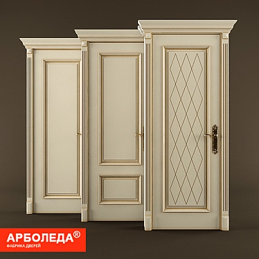 Elegant Bolero Interior Doors 3D model image 1 
