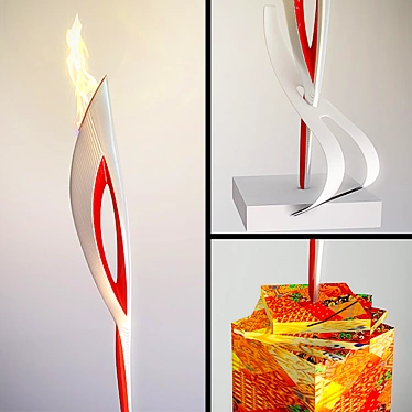 Title: Flaming Olympic Glory 3D model image 1 