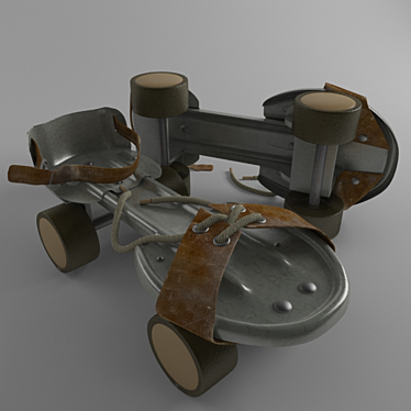 Proficient Used Roller Skates 3D model image 1 