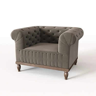 Cozy Comfort: My House Club Chair 3D model image 1 