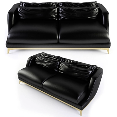 Sleek 2-Seater Smania Sofa 3D model image 1 