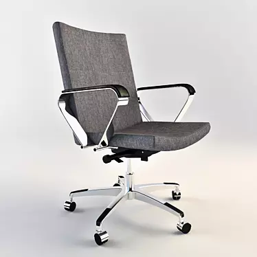 Elevate Your Meetings | Armchair with Extra Comfort 3D model image 1 