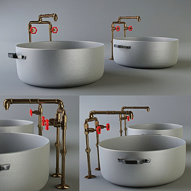 Elegant Vanity Sink 3D model image 1 