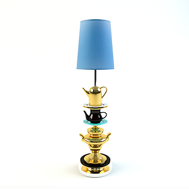 Tea Time Floor Lamp: Stylish and Functional 3D model image 1 