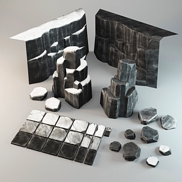 Title: Rock Collection for Stunning Exterior Scenes 3D model image 1 