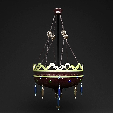 Ancient Elegance Chandelier 3D model image 1 