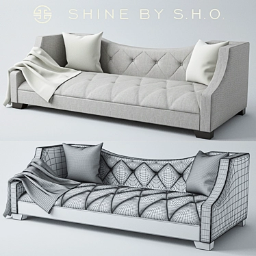 Yves Sofa: Luxury, Style, Comfort 3D model image 1 