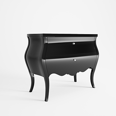 Elegant Ebony Commode 3D model image 1 