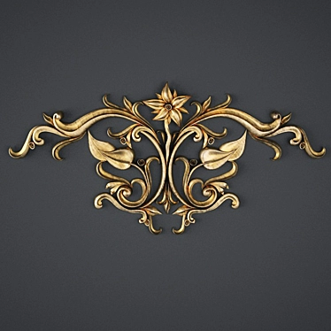 Elegant Ornament Sculpture 3D model image 1 