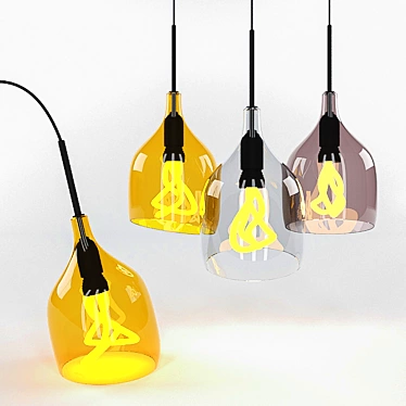 Elegant Plumen Vessel Suspension 3D model image 1 