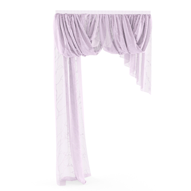 Elegant Drapery Drape 3D model image 1 