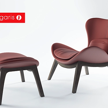 Versatile and Comfortable Calligaris Lazy 3D model image 1 