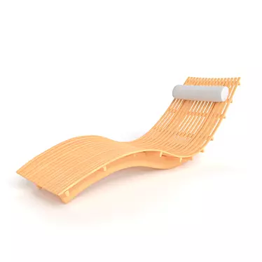 Poolside Lounger 3D model image 1 