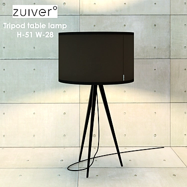 Zuiver Tripod Table Lamp 3D model image 1 