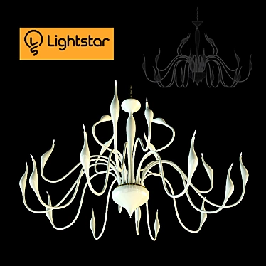 Lightstar Italian Ceiling Light 3D model image 1 